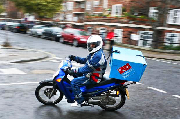 domino's pizza motorcycle